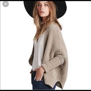 Free people waffling around cardigan